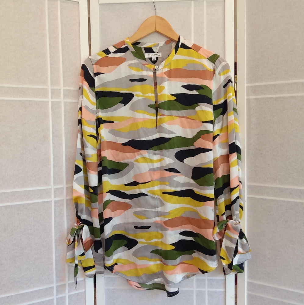 Equipment camo print silk blouse - Picture 2 of 16